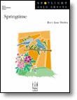 Springtime piano sheet music cover